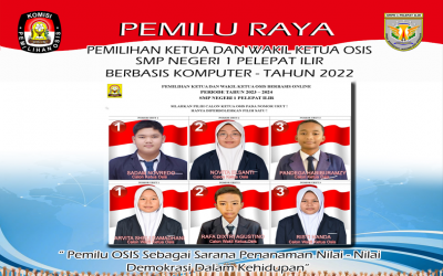 PEMILU RAYA, PEMILIHAN KETUA DAN WAKIL KETUA OSIS SMPN 1 PELEPAT ILIR TAHUN 2022